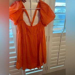Free people orange dress